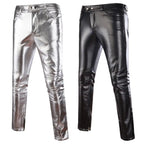 Men's Shiny Faux Leather Pants | Skinny Fit | Stage
