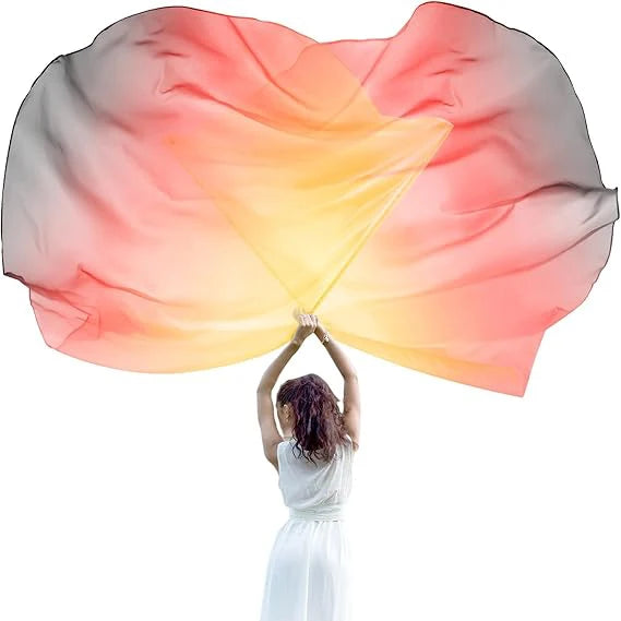 Praise Worship Dance Flags | Set of 2 | Silk Chiffon