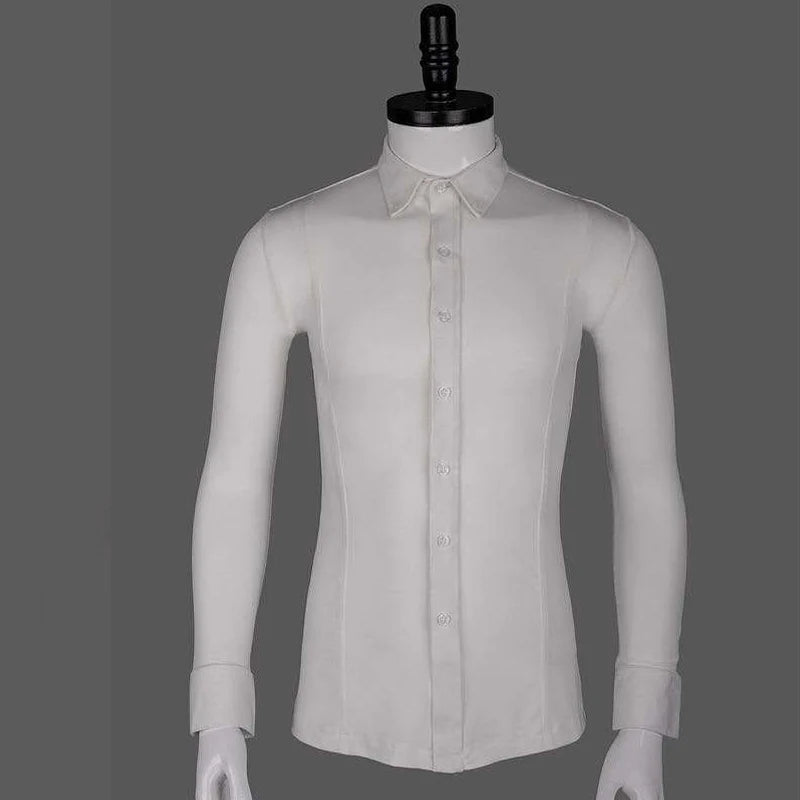 Men’s Latin Dance Top | High Neck