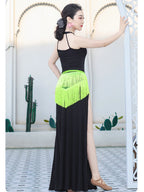 Belly Dance Modal Dress | Sleeveless Backless Maxi
