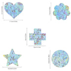 Holographic Glitter Nipple Pasties | 5 Pairs | Multi-Shape