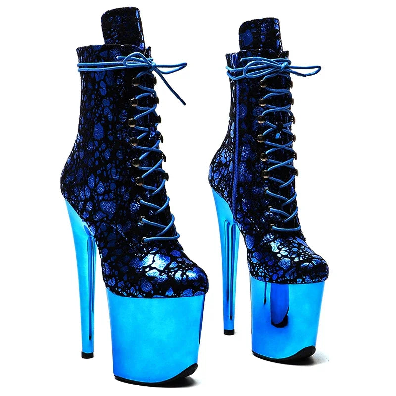 8-Inch Suede Platform Ankle Boots