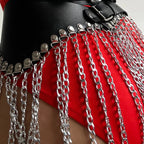 Adjustable Chain Tassel Performance Belt