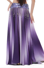 Belly Dance Chiffon Skirt | Gradient Color Full Circle