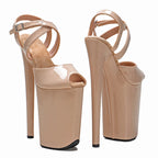 9-Inch Platform Sandals - Open-Toe Performance Heels