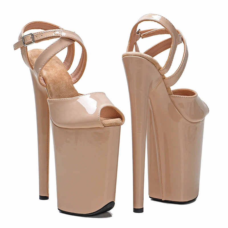 9-Inch Platform Sandals - Open-Toe Performance Heels