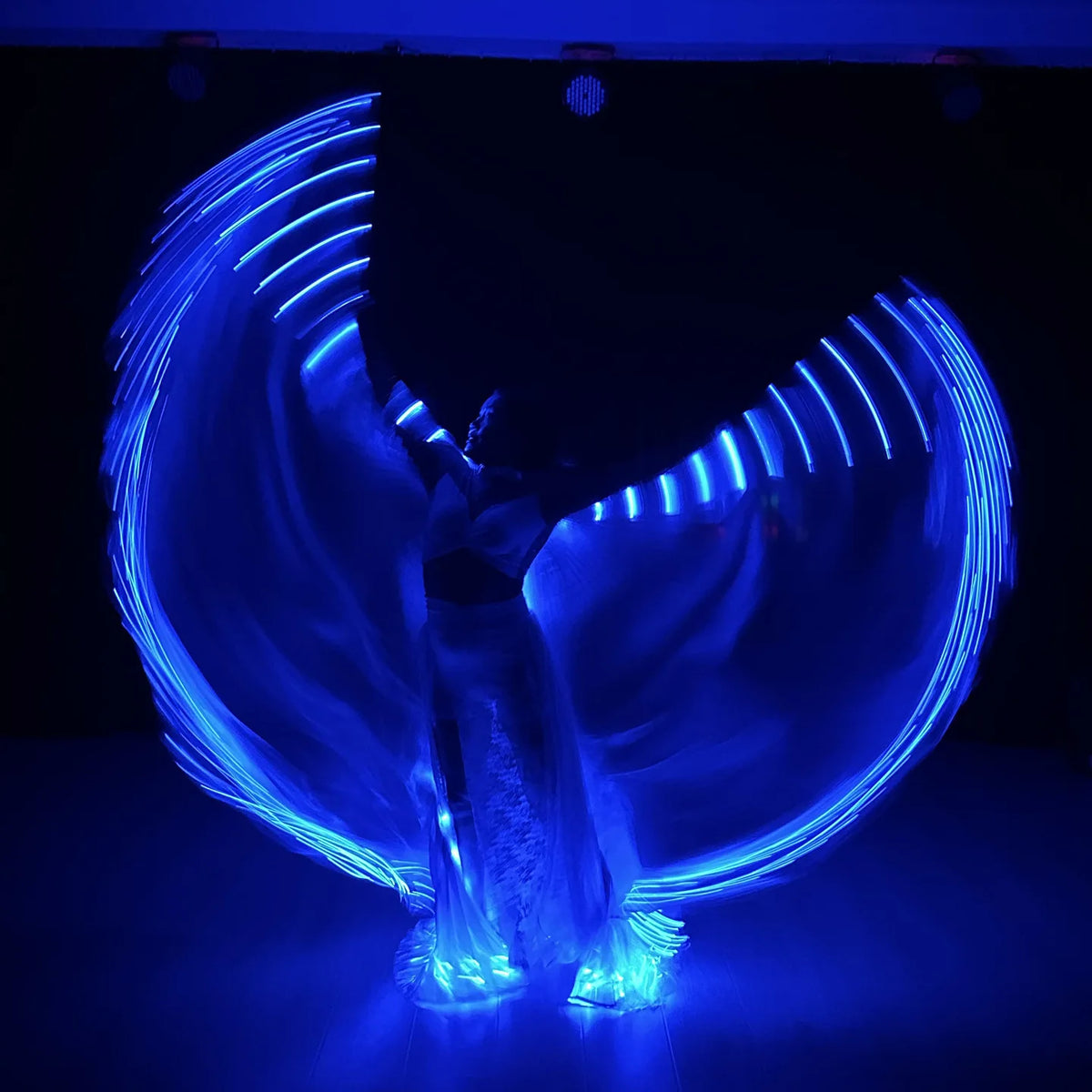 LED Dance Wings | Blue Light