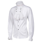 Men's Gothic Shirt | White Ruffles