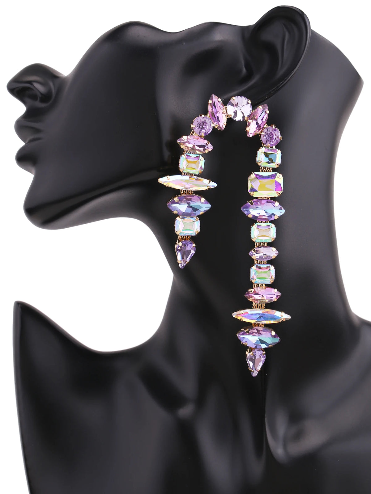 Rhinestone Drop Earrings | Tassel Sparkle