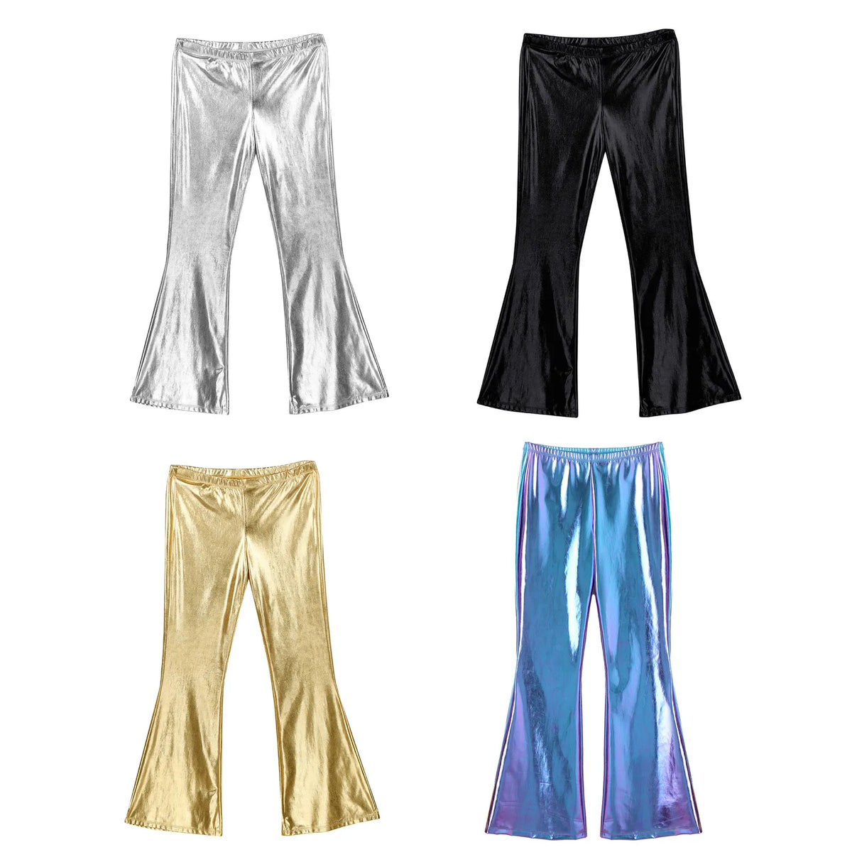 Men's Metallic Pants | Disco Bell-Bottoms