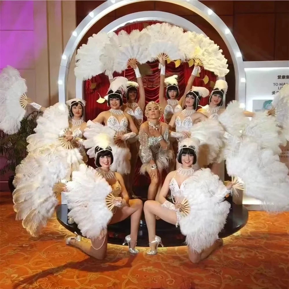 Ostrich Feather Fan | Stage & Performance | 100cm & 130cm | 19 Colors