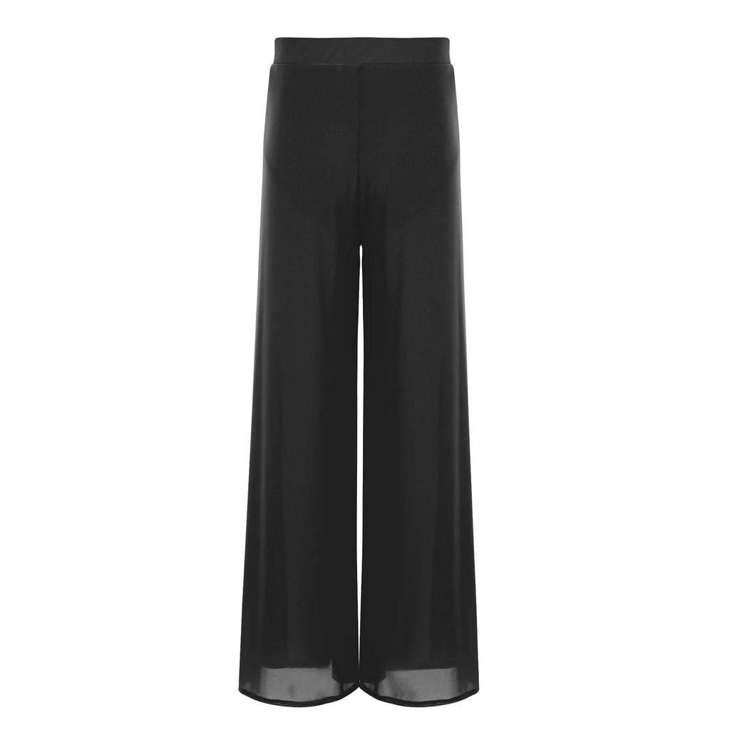 Girls’ Dance Trousers | Wide-Leg Mesh