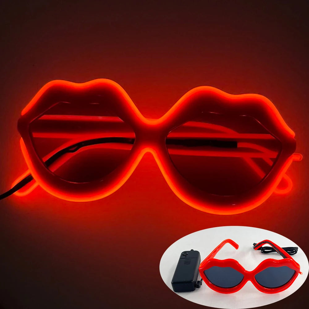 EL Wire Glow Glasses | LED Neon Goggles | 22 Colors