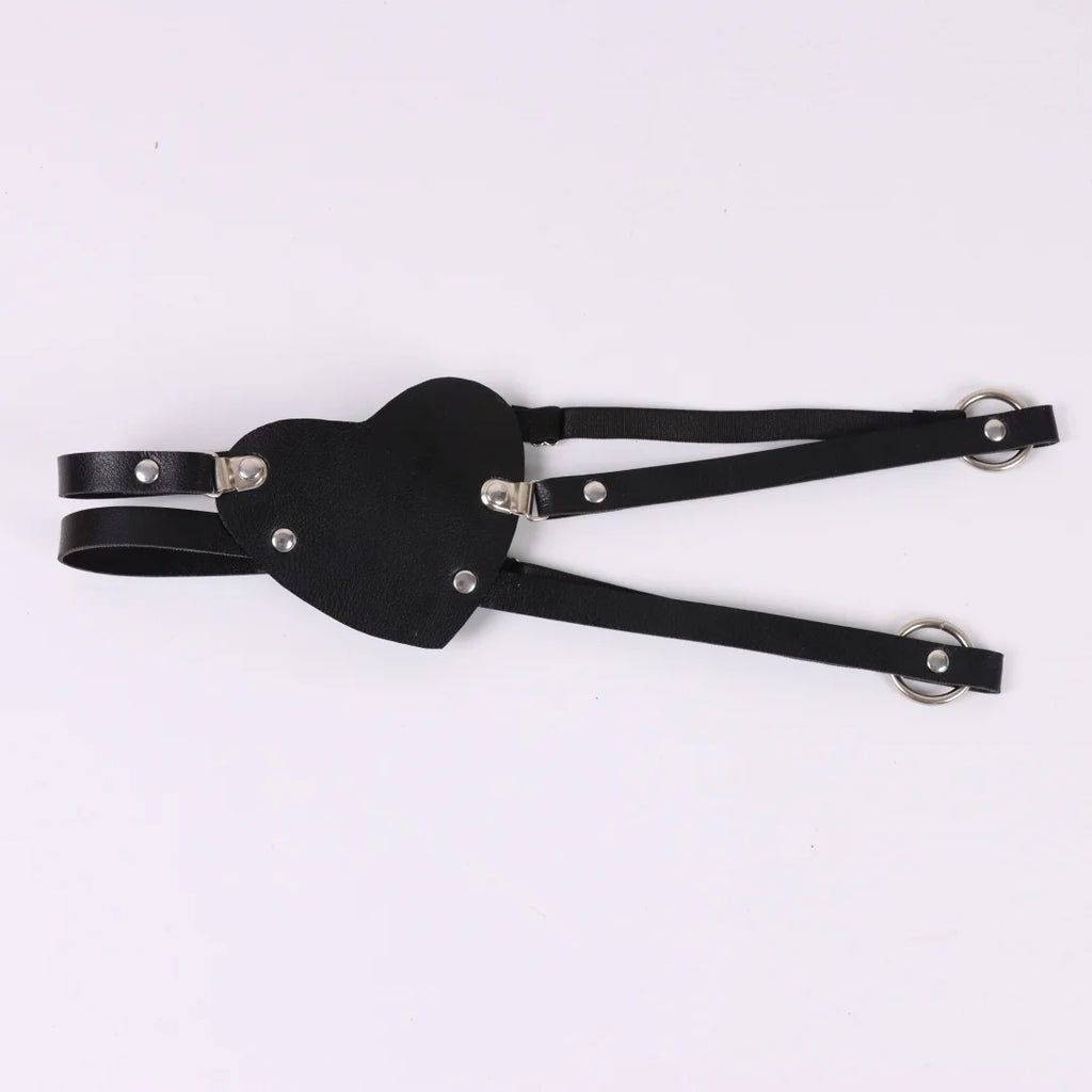 Gothic Eye Mask | Leather Blindfold | Cosplay & Masquerade