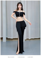 Belly Dance Costume Set | 3-Piece | Off-Shoulder & Flare Pants