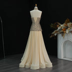 Beaded Sequin Bow Gown | Sweetheart A-Line | Floor-Length