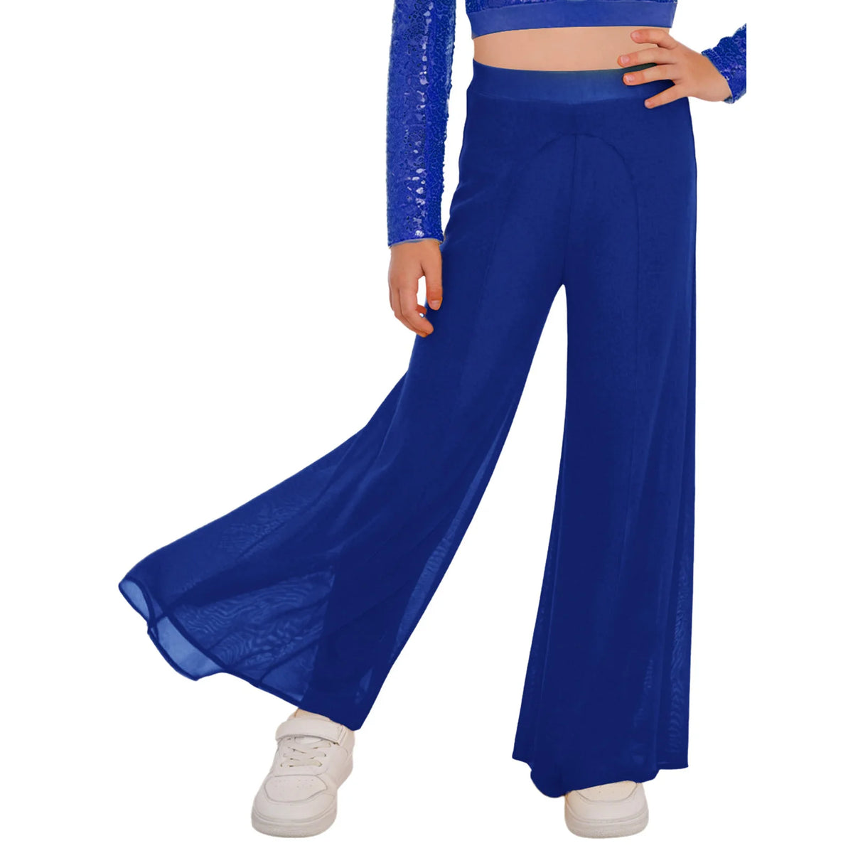 Girls’ Dance Trousers | Wide-Leg Mesh