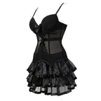 Overbust Corset & Tutu Skirt Set | Straps Cup | Burlesque