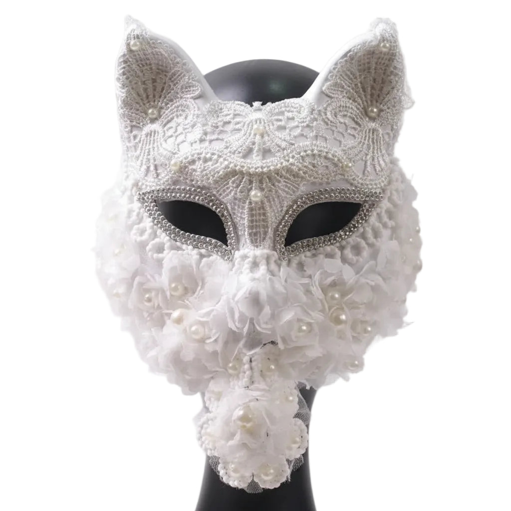 Venetian Cat Mask | Lace & Veil | 16 Styles