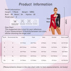Dance Leotard | Rhinestone Color-Block Mesh