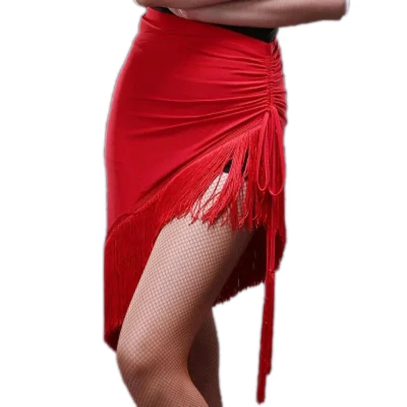 Latin Dance Fringe Skirt | Salsa & Tango | Wrap Tassel Mini