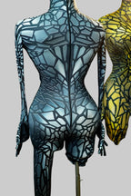 Rayon Glitter Rhinestones Stretch Jumpsuit — Premium Stagewear