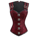 Steampunk Gothic Overbust Corset | Steel Boned Jacquard | S–XXL