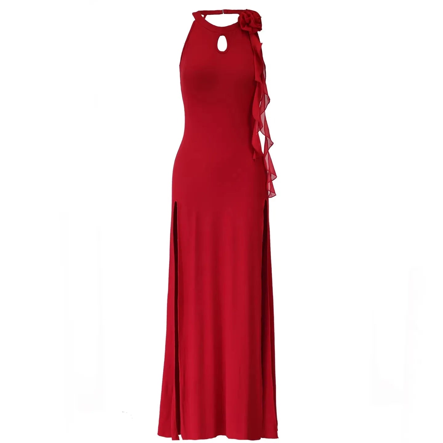 Belly Dance Modal Dress | Sleeveless Backless Maxi