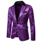 Men's Sequin Blazer | One Button | Stage