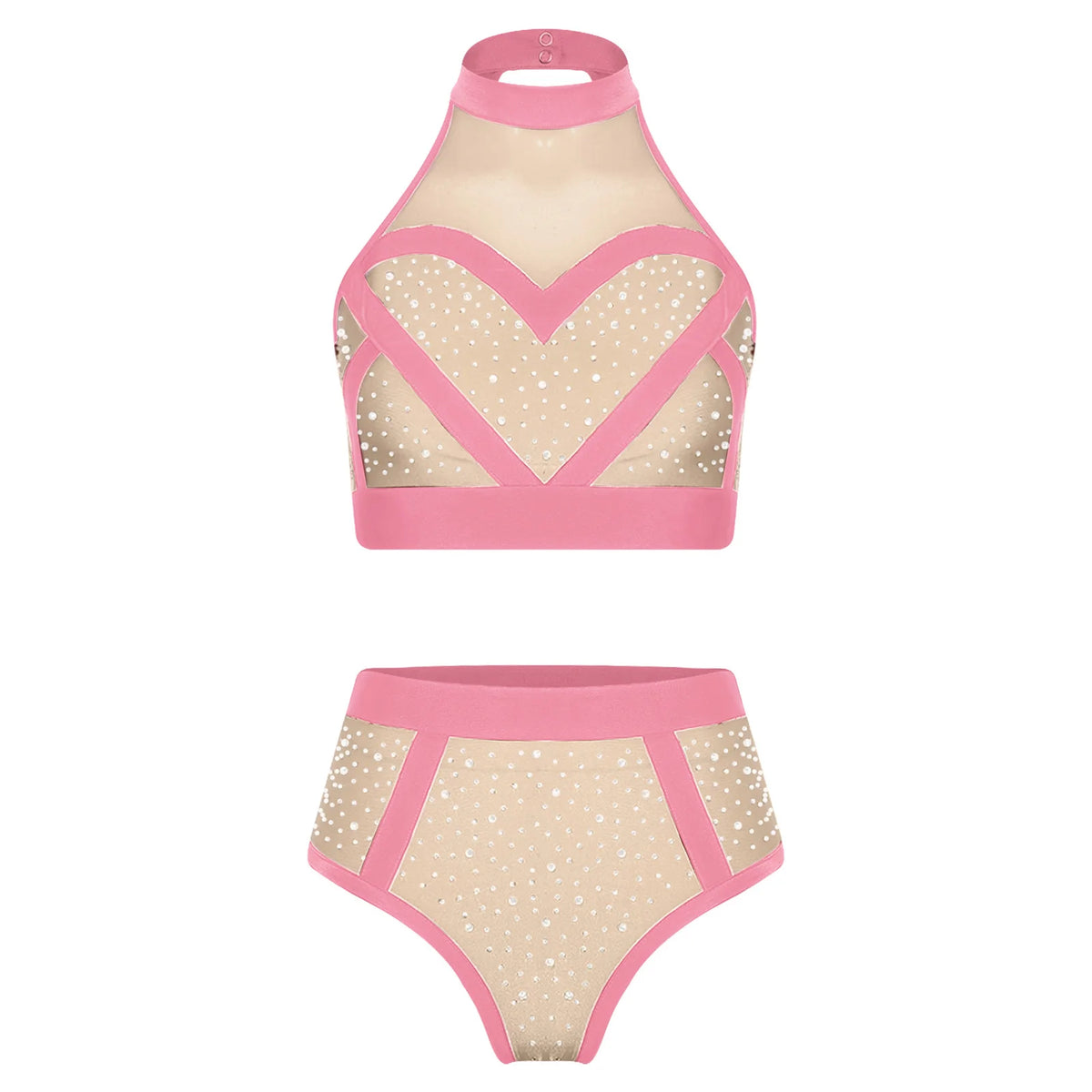 Pole Dance Set | Rhinestone Color Block