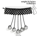 Lace Hand Harness | Black Chains