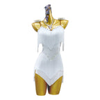 Rhinestone Tassel Latin Dance Dress – Women's Ballroom & Stage Costume