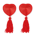 Heart Nipple Pasties | Rhinestone Tassel | One Size