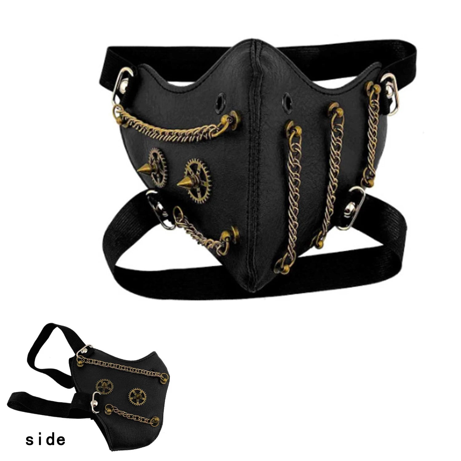 Steampunk Half-Face Mask | Gear & Spike | 10 Styles