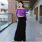 Belly Dance Training Set | 2-Piece | Long Sleeve & Bodycon Skirt