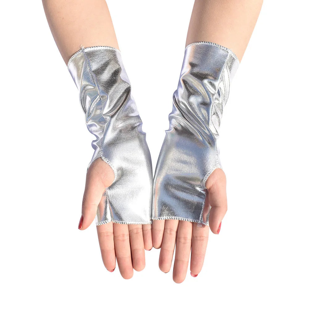 Glossy Fingerless Gloves | Stage