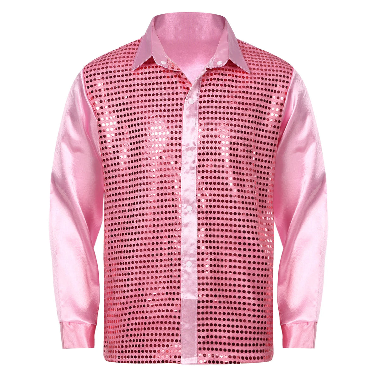 Men's Sequin Shirt | Long-Sleeve Sparkle