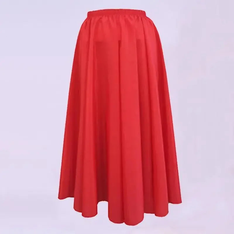 Flamenco Dance Skirt | Gradient Satin | 180–720 Degree | 9 Colors