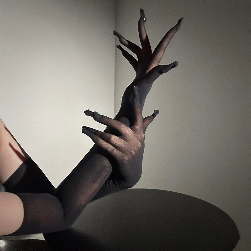 Elbow-Length Stage Gloves | Stretch Fit
