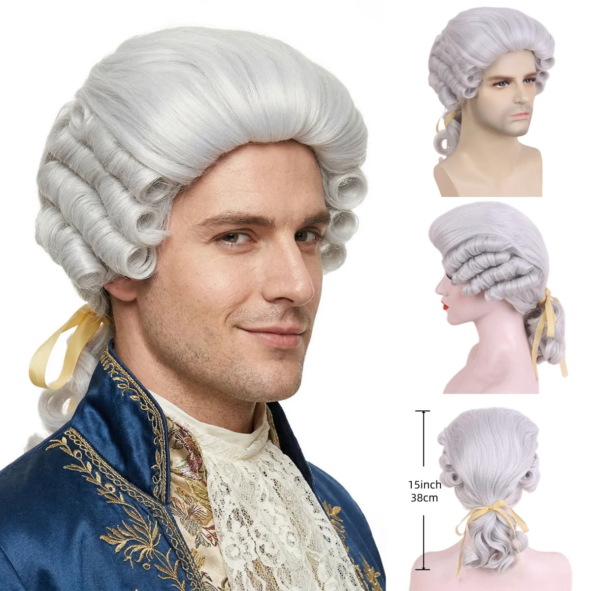 Victorian Rococo Beehive Wig | 18th Century Baroque | Curly Synthetic