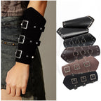 Buckled Faux-Leather Bracer | Single