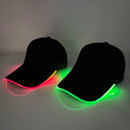 LED EL Wire Baseball Cap | Light-Up Rave Festival Hat