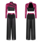 Lyrical Dance Set | Sequin Split Pants