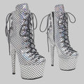 17CM Platform Ankle Boots - 7 Inch High Heel Pole Dance Boots