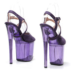 8-Inch Suede Open-Toe Platform Sandals