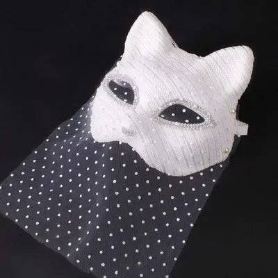 Venetian Cat Mask | Lace & Veil | 16 Styles
