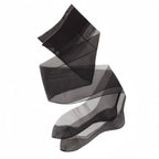 Classic Keyhole Thigh-High Stockings | Wide Rib | Sheer