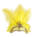 Showgirl Headpiece | Feather Fan Crown