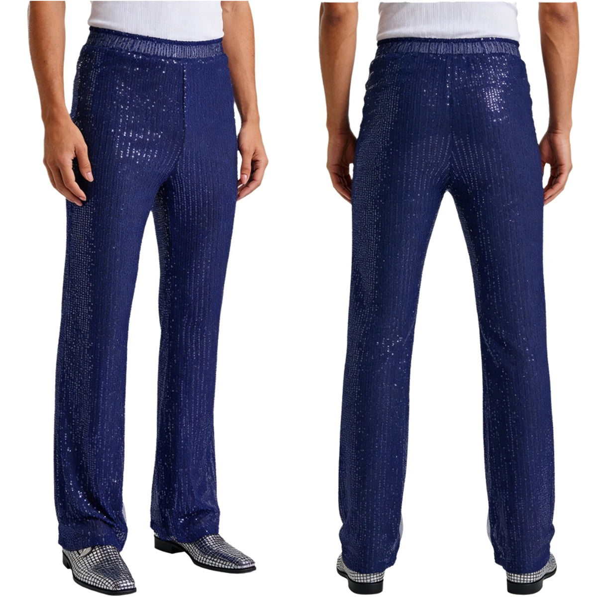 Men’s Sequin Pants | Lined Wide Leg