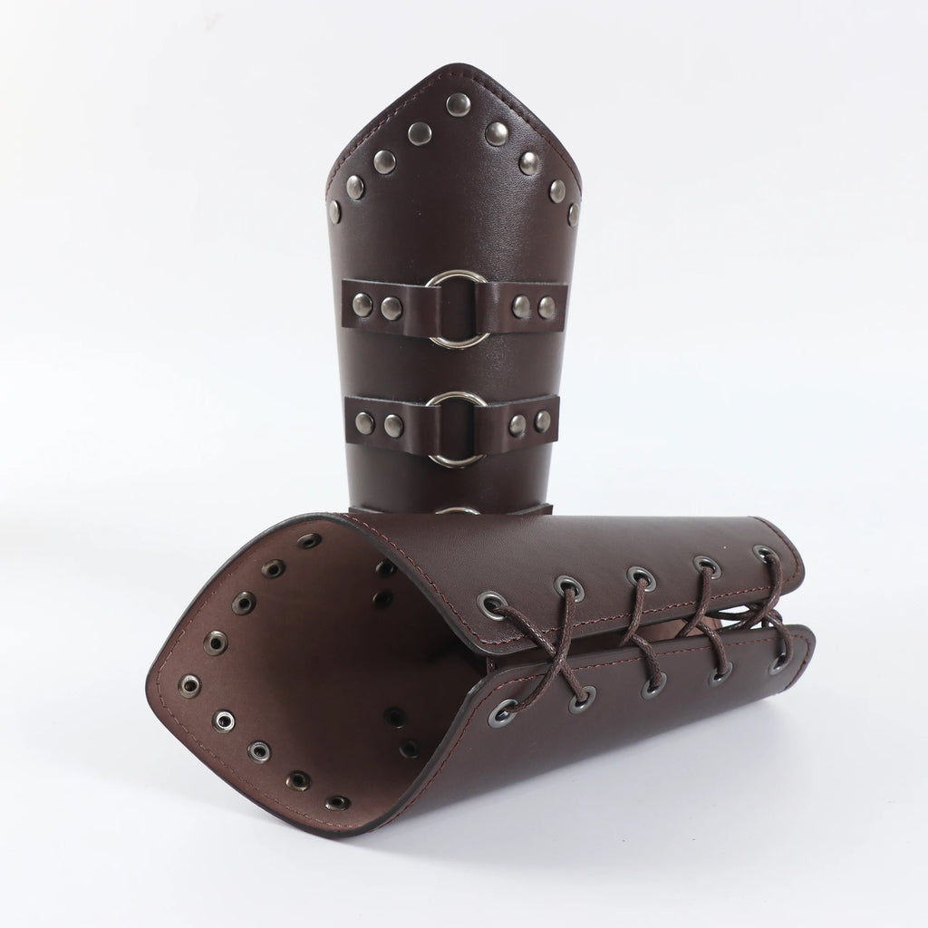 Buckled Faux-Leather Bracer | Single